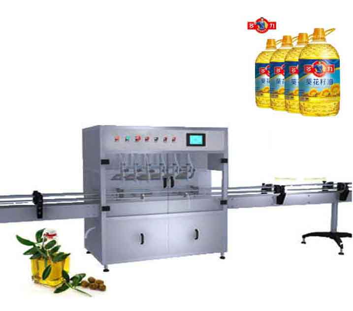 全自動(dòng)油類(lèi)液體灌裝線(xiàn)(六頭)視頻