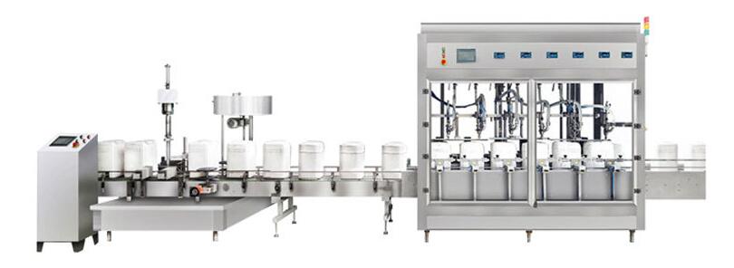 設(shè)備名稱：潤(rùn)滑油灌裝封口旋蓋生產(chǎn)線